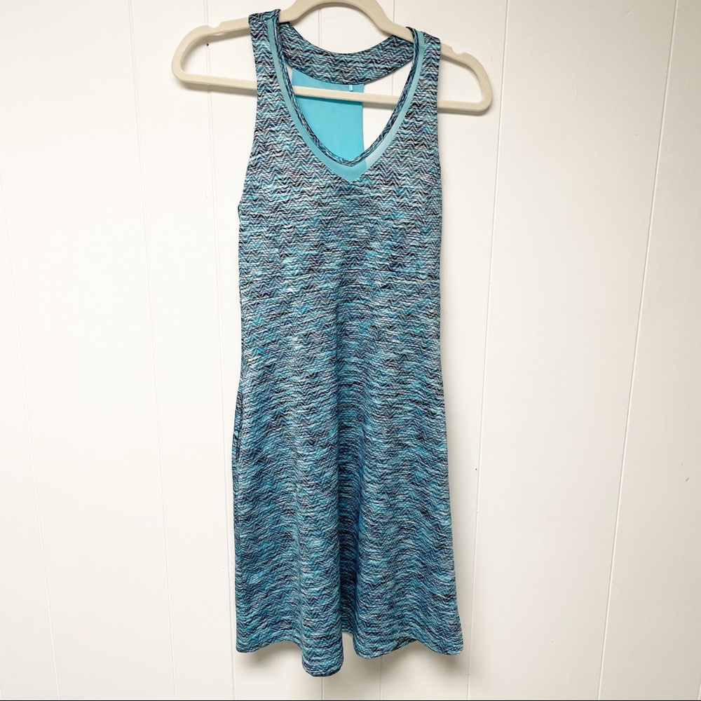 MPG Sport Mondetta Performance Gear Heathered Blue and Black Travel Dress Small